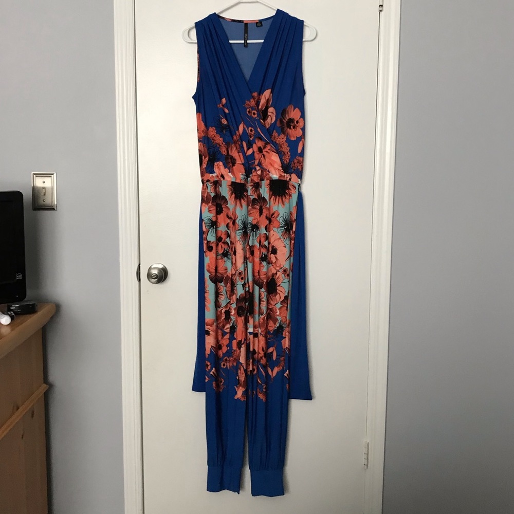 Floral V-Neck Jumpsuit